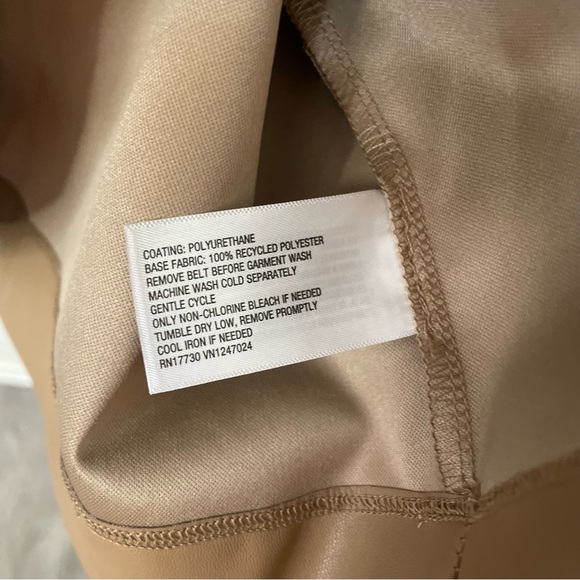 A New Day NWOT Faux Leather Mini Dress With Belt Size Medium Pockets Collar - Picture 5 of 8